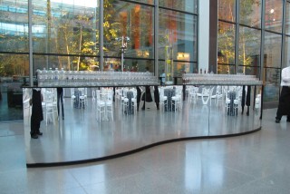 bar at MFA artist opening